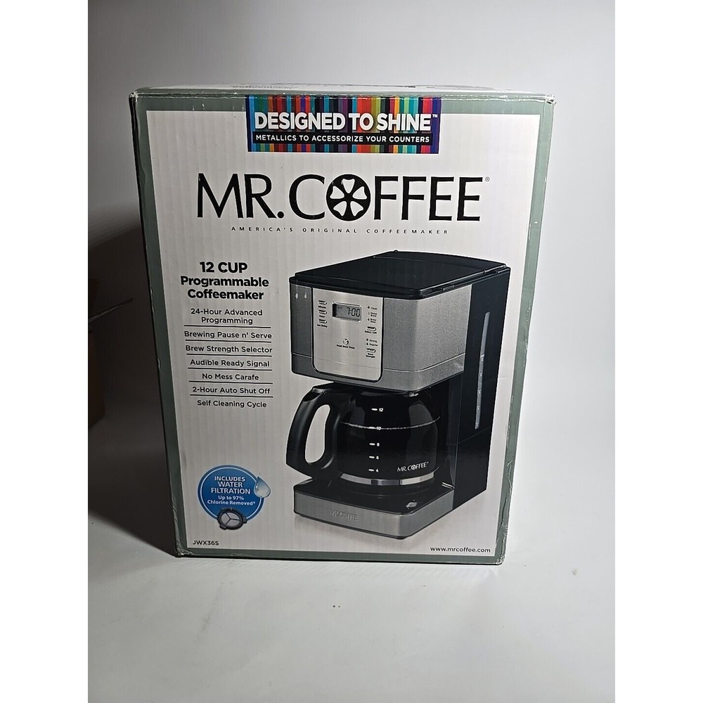 Mr. Coffee JWX36S 12 cup programmable coffee maker